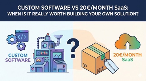 Custom Software vs 20€/Month SaaS