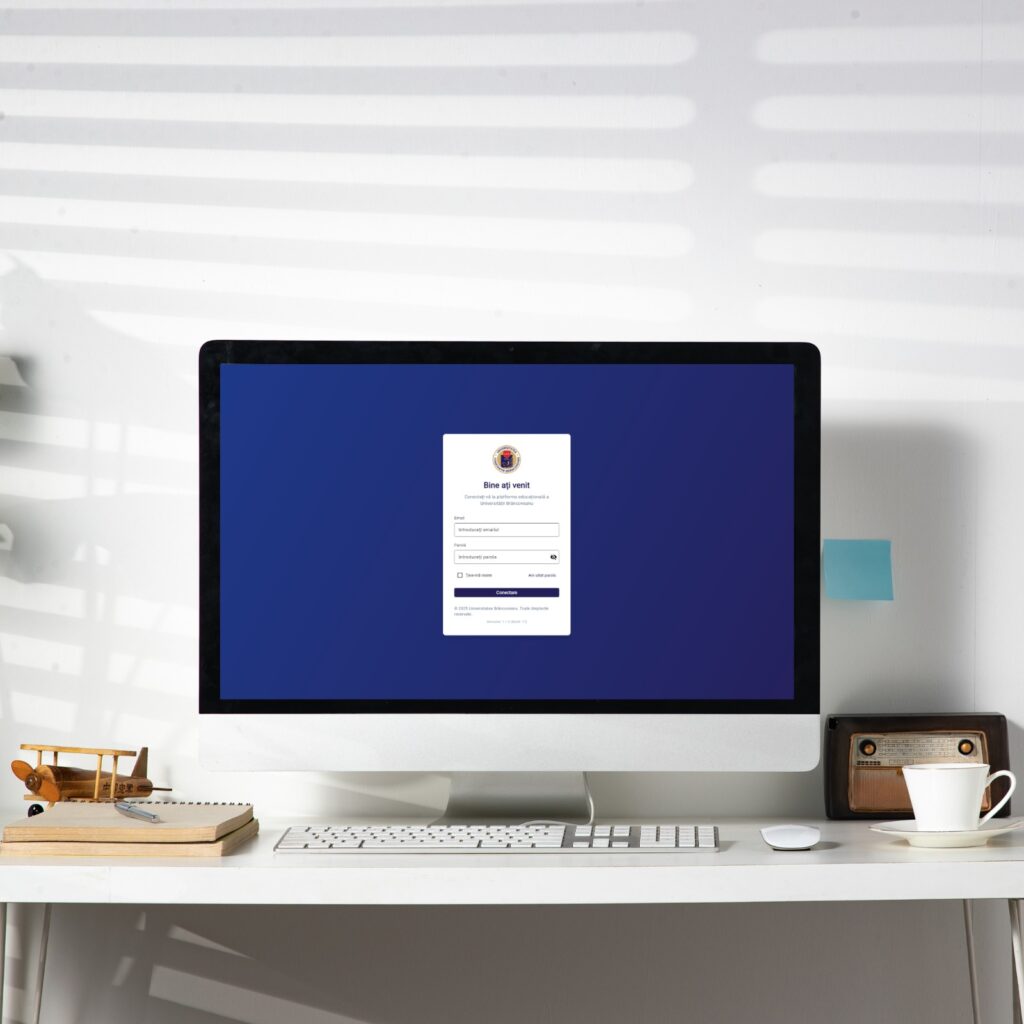 Screenshot: Brâncoveanu University project