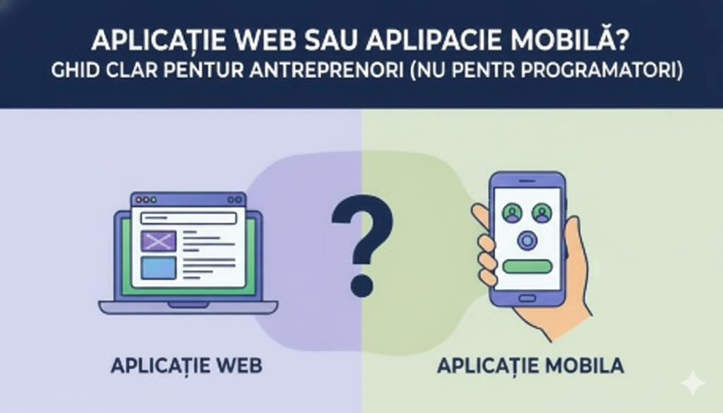 Aplicație web sau aplicație mobilă?