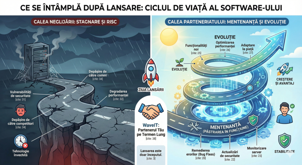Ce se întâmplă după lansare? Adevărul despre mentenanța software